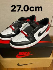 新品未使用　27.0cm AIR JORDAN 1 LOW OG BLACK TOE つま黒 NIKE ブラックトゥ