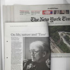 The New York Times 5部 英字新聞 ラッピング 花束包装 　