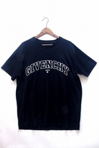 GIVENCHY ジバンシィ 23AW　Embroidered Signature Tシャツ メンズ ・L BM71CW3Y6B ブラック_画像1