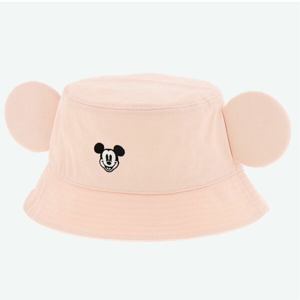 Disney ディズニーリゾート　 ミッキー　イヤー　バケットハット　 帽子　ピンク