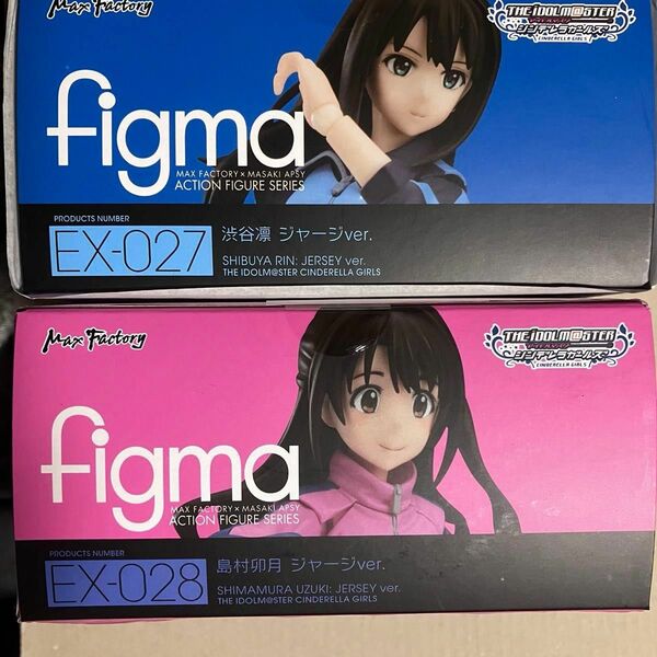 ワンフェス 2015冬 【 figma 渋谷凛 島村卯月 ジャージver. 】 新品 ワンフェス 正規品