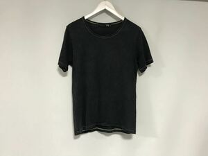 本物ロアーroarコットンバック刺繍デザイン半袖Tシャツメンズサーフアメカジミリタリーワークビジネススーツ黒ブラックグレー柄1S日本製