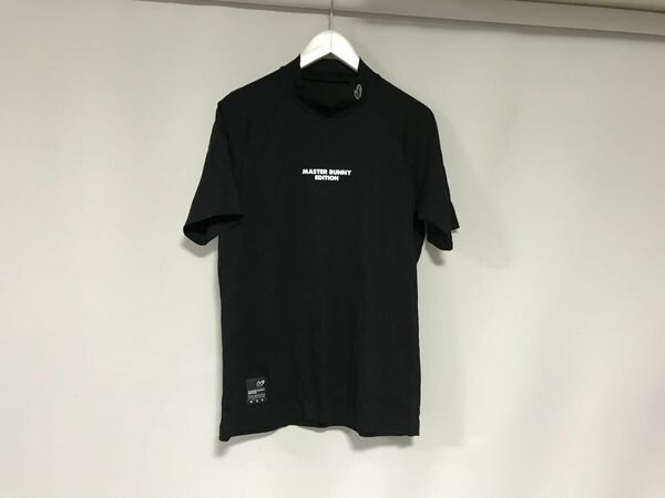 本物マスターバニーエディションMASTERBUNNYEDITONコットンプリント半袖Tシャツメンズサーフアメカジミリタリーゴルフ黒ブラック5日本製L