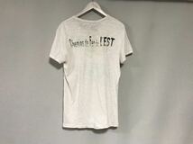 本物エバーEVERコットンプリントスラブ半袖Tシャツメンズサーフアメカジミリタリーゴルフワークビジネススーツ白ホワイトSアメリカ製_画像3