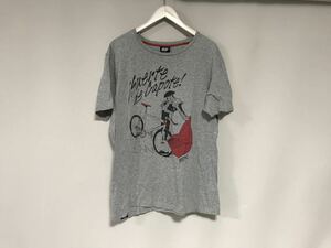 本物ディーゼル55DSL DIESELコットンプリント半袖TシャツメンズサーフアメカジミリタリーゴルフワークビジネススーツグレーXL