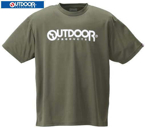 新品タグ付き Outdoor Tシャツ 綿100% LLサイズ カーキ 大きいサイズ コットンシャツ アウトドアロゴ