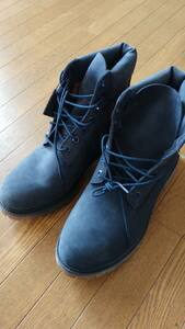 * new goods unused Timberland navy n back leather Icon Schic s -inch premium boots 11W 29cm wide 