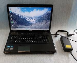 東芝　17.3型ノートパソコン　Dynabook Satellite T571/W5TE　中古　ジャンク品（電源ボタンに難あり）