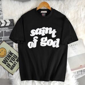 SAINTMICHAEL×Fear of God セントマイケル  フィアオブゴット ESSENTIALS（エッセンシャルズ） Tシャツ ブラック激レアXLサイズの画像5