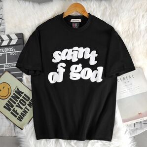 SAINTMICHAEL×Fear of God セントマイケル  フィアオブゴット ESSENTIALS（エッセンシャルズ） Tシャツ ブラック激レア Mサイズの画像5