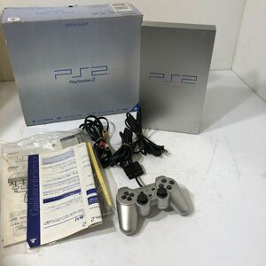 【送料無料/動作確認済】SONY ソニー playstation2 PS2 SCPH-50000 TSS サテンシルバー　本体 コントローラー ケーブル AAL0315大3657/0410