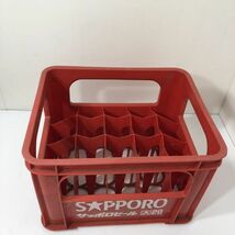 SAPPORO サッポロビール ビールケース 大20本 昭和レトロ 収納箱 AAA0301大3594/0418_画像2