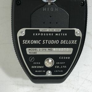 SEKONIC セコニック STUDIO DELUXE スタジオデラックス L-398 露出計 動作未確認 AAL0403小5168/0425の画像6