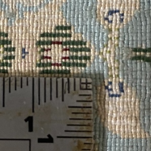 百貨店展示品 シルク100％ 最高峰225万ノット イラン産 手織り 高級ペルシャ絨毯 101×152cm #9の画像10