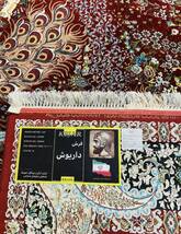 白馬孔雀の図　最高峰約144万ノット　ウール100%　イラン産手織り 高級ペルシャ絨毯 201×305cm　_画像10