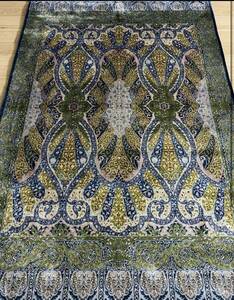 百貨店展示品　シルク100％ 最高峰225万ノット　イラン産　手織り 高級ペルシャ絨毯 101×152cm　#20