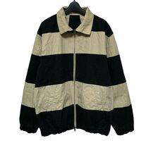 phingerin HORIZON BLOUSONフィンガリン コットンナイロン ボーダー ジャケット L 定価52800円_画像1