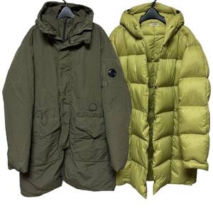 C.P.COMPANY FLATT NYLON DOWN PARKA 取り外し可能 ダウンジャケット コート 52