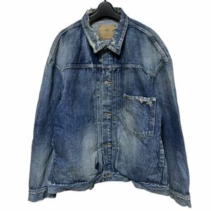 Shawn Yueショーン・ユーMADNESSマッドネスGジャン DENIM JACKET ヴィンテージ加工 デニムジャケット M