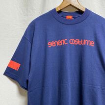 未使用　下げ札付き　アメリカ製　GENERIC COSTUME プリントTシャツ　90s 00s 半袖Tシャツ　ネイビー　ジェネリックコスチューム_画像1