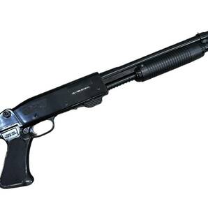 REMINGTON RIOT SHOTGUN レミントン ライアット ショットガン 西部警察 バッチ 弾丸 銃 モデルガン 射撃 中古 現状品 詳細不明 箱付きの画像3