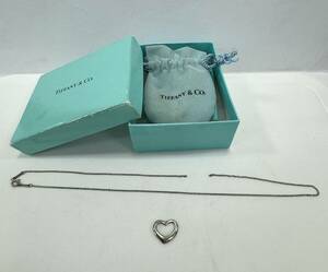 [1 иен старт! ] Tiffany &amp; Co. Tiffany Open Heart Collece Cheape Card Silver Ladies Accessories с коробками