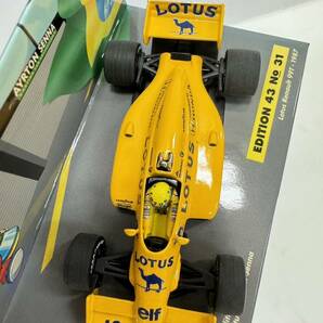 （1）ミニチャンプス 1/43 LOTUS ロータス HONDA ホンダ アイルトン・セナ 99T 1987 ミニカー 車 おもちゃ アンティーク コレクションの画像4