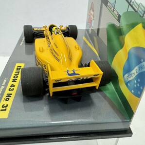 （1）ミニチャンプス 1/43 LOTUS ロータス HONDA ホンダ アイルトン・セナ 99T 1987 ミニカー 車 おもちゃ アンティーク コレクションの画像5