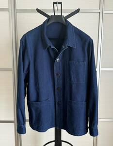 1円～売切!【美品】定価４万 SOPHNET 藍染 WASHED WORK JACKET ソフネット FCRB 紺 ユニフォームエクスペリメント visvim victim 