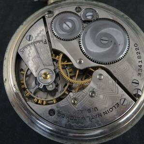 1円～ ELGIN エルジン 懐中時計 USA製 手巻き ジャンクの画像7