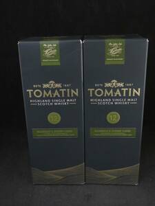 1円～　未開栓　TOMATIN 12年 トマーティン バーボン & シェリーカスク ハイランド シングル モルト スコッチ ウイスキー　2本セット