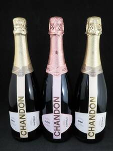 1円～　未開栓　CHANDON　シャンドン　ロゼ　ブリュット　750ｍｌ　3本セット