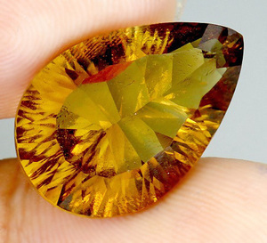 [ large grain ]12.59 carat Brazil production natural citrine 