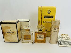 〇館L55 香水 CHANEL シャネル No.5 PARFUM 14ml ジャンデプレ Jean Desprez バラ ベルサイユ Bala Versailles 7ml 2点+オマケ まとめて