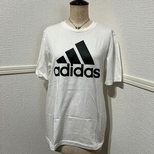 新品 adidas アディダス Tシャツ 半袖 半袖Tシャツ プリント M トップス メンズ ラウンドネック ホワイト 白