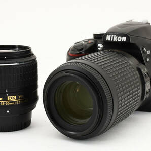 【NIKON】D3400 + AF-S 18-55mm + AF-S 55-200mm ダブルレンズセット ニコン 管理番号 : 757677の画像2