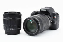 ☆良品【Canon】EOS Kiss X10 + 18-55mm + 55-250mm ダブルズームレンズ キャノン キヤノン 管理番号 : 989900_画像2