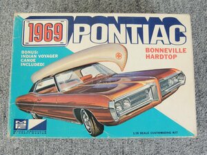 MPC 1/25 1969 PONTIAC BONNEVILLE HARDTOP 一部塗装・組立済 現状販売 /ポンティアック ボンネビルハードトップ プラモデル