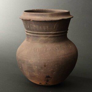  consigning HK* era unglazed ware length . "hu" pot . three-ply prefecture Ise city . earth (. earth goods departure . goods archaeology earthenware old . old kiln line basis . old . Akira vessel festival vessel )