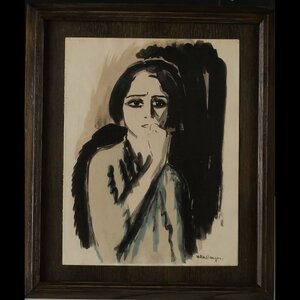 【版画】委託HK◇Kees Van Dongen ポショワール「怒り（woede）」（ヴァン・ドンゲン 野獣派 西洋画 フォービズム レジオンドヌール勲章）