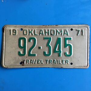 ke93 number plate OKLAHOMA 92-345