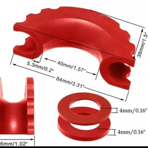 バウシャックル マウント フック レッド ウインチ 5/8 オフロード 防錆 3.25ton 牽引 フック アクセサリー ドレスアップ 4x4 Dリングの画像6