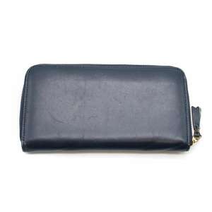 COMME des GARCONS Comme des Garcons round Zip leather wallet navy ITWWWGS1PDKK