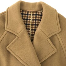 Aquascutum アクアスキュータム ダブルフェイスメルトンオーバーコート ブラウン系 Petite 3 053425 ITVRQIZEBGP4_画像4