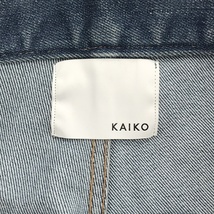 KAIKO カイコ LOOSE DENIM PANTS ロゴ刺繍ルーズデニムパンツ インディゴ 1 KAIKO-PT-015 ITVSXN0HQO5C_画像3