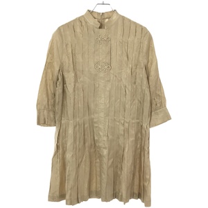 Ameri VINTAGE アメリ ヴィンテージ CHINA PLEATS BLOUSE チャイナプリーツブラウス シャツ ベージュ F 01110440810 IT3YVUSI3P5Y