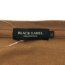 BLACK LABEL CRESTBRIDGE ブラックレーベルクレストブリッジ チェックショルダーTシャツ ブラウン系 LL 51P07-206-44 ITBT83IAP5YC_画像3