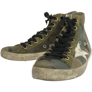 GOLDEN GOOSE ゴールデン グース カモフラ柄 サイドジップスニーカー カーキ 37 ITCKAZDJTN8W