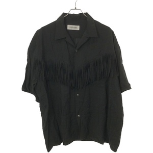 DISCOVERED ディスカバード 22SS FRINGE RAYON SHIRT ショートスリーブフリンジシャツ DC-SS22-SH-03 ブラック 3 ITW90K3QG3PS