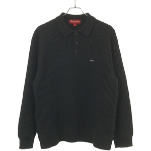 Supreme シュプリーム 23AW Small Box Polo Sweater スモールボックスポロニットセーター ブラック M IT7VVVRW4SC2